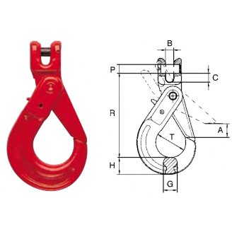 Gancho clevis autoblocante HKSB