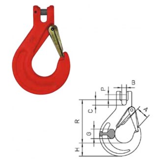 Gancho clevis com trava HKS